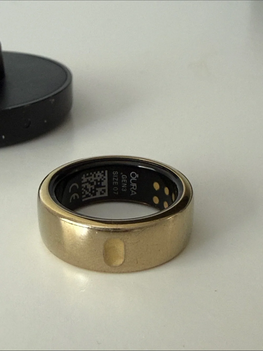Oura Ring 3rd Generation size 7 Gold USED